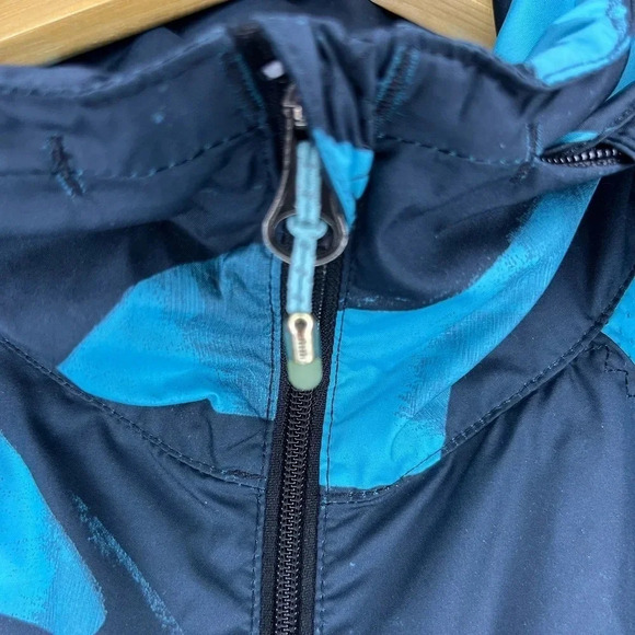 Lululemon Back Pack It Up Jacket Peacock Blue Size 8 W4H45S Run Rain - Picture 6 of 10
